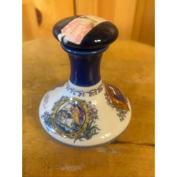 Vintage British Navy Pusser's Rum 50ml Empty Bottle Decanter Porcelain Ceramic ( - Picture 4 of 9